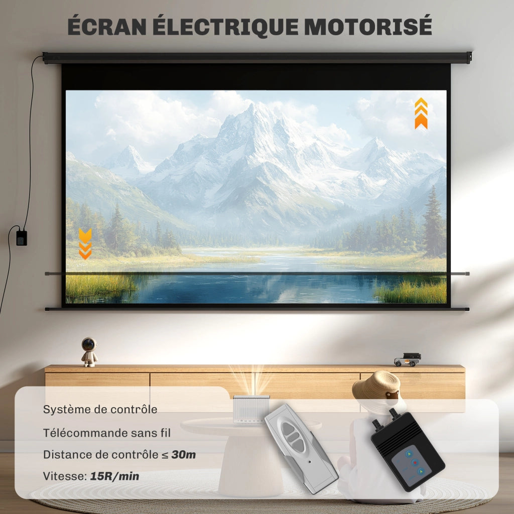 Telo da proiezione motorizzato 120 pollici ¨C zephmum ¨C 297x8x183 cm