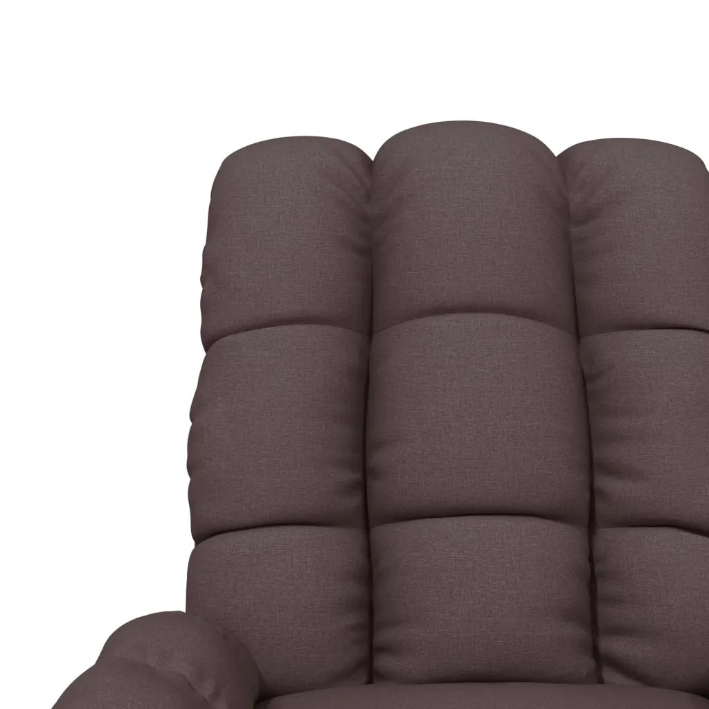 Poltrona Elettrica Massaggiante Marrone Scuro in Tessuto cod mxl 31861