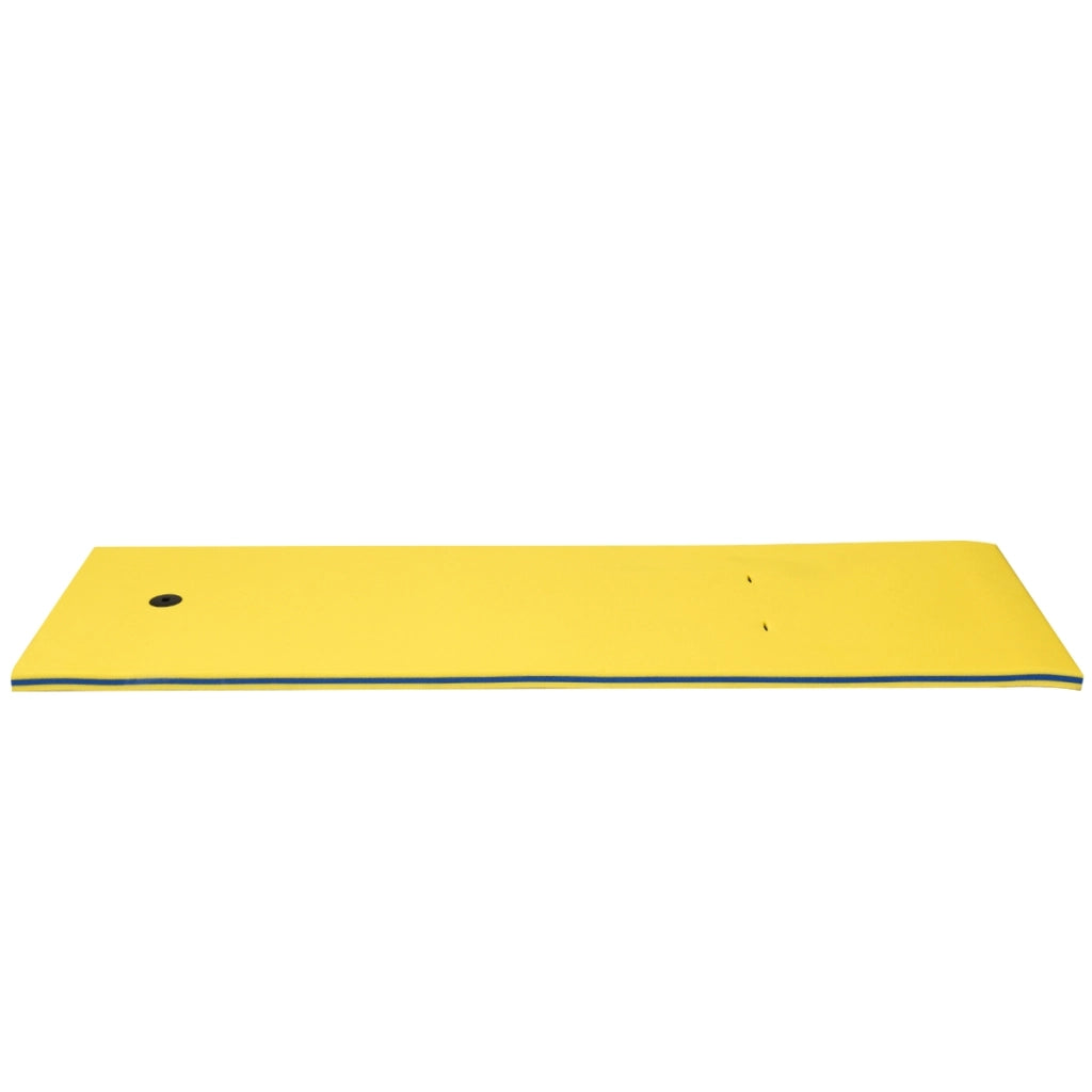 Tappeto galleggiante per attivit¨¤ acquatiche 210 x 66 cm, Tappetino in schiuma per svago e relax Giallo-Sport acquatici