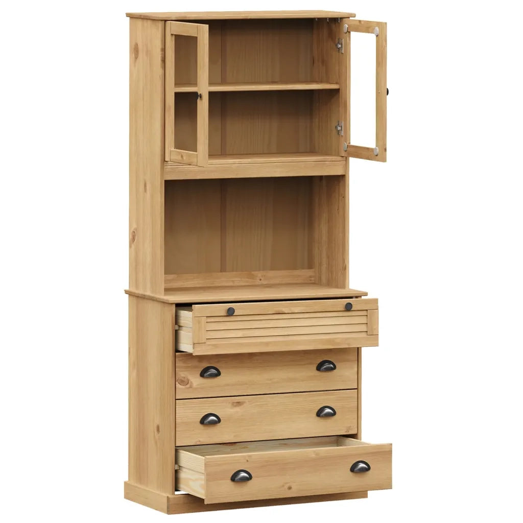 Credenza VIGO 80x40x176 cm in Legno Massello di Pino 3200583