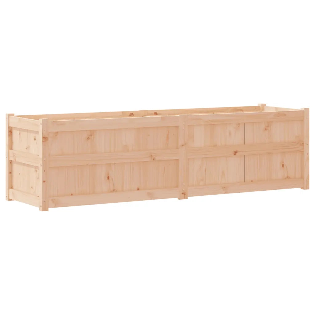 Fioriera da Giardino-Vaso da Esterno 180x50x50 cm in Legno Massello di Pino