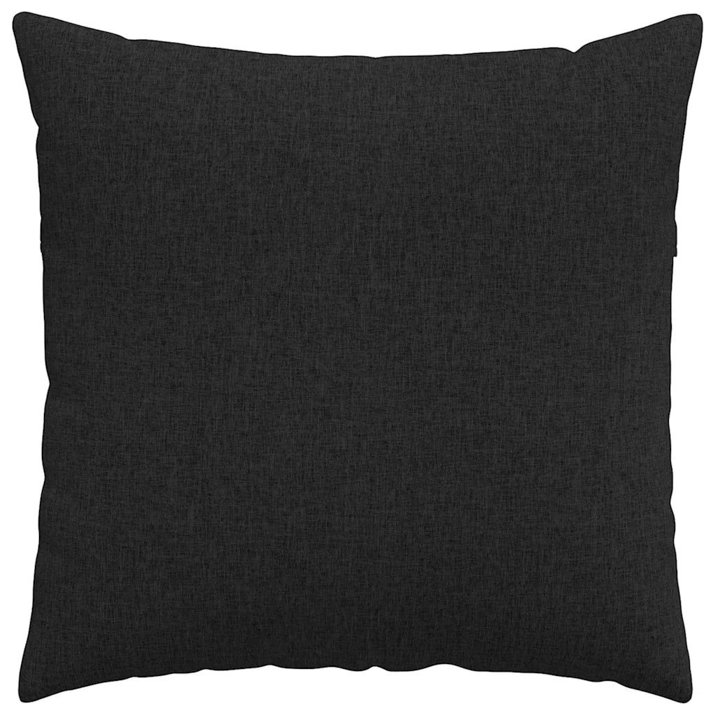 Cuscini da Divano 2 pcs Nero 80 x 80 cm Tessuto
