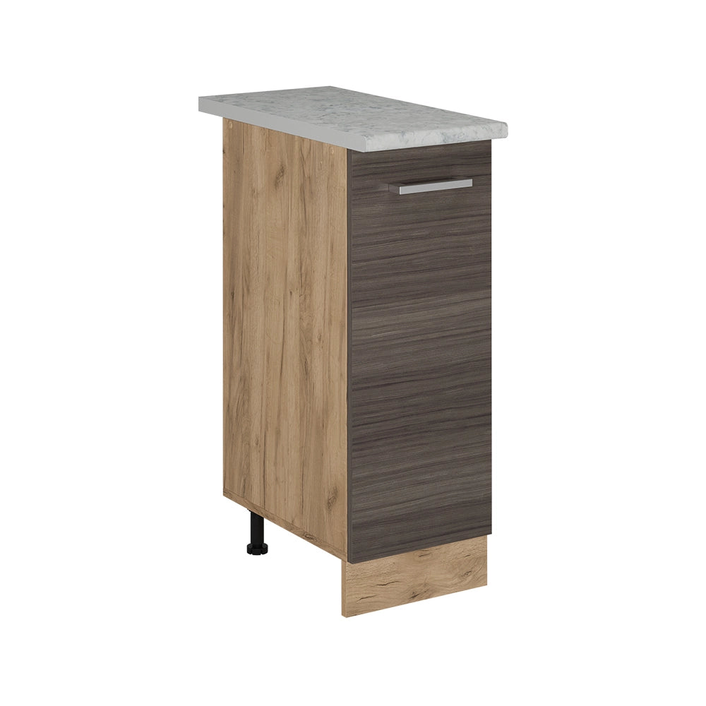 Vicco Armadio cucina dispensa alto Grigio nobile 30 cm PL Marmo