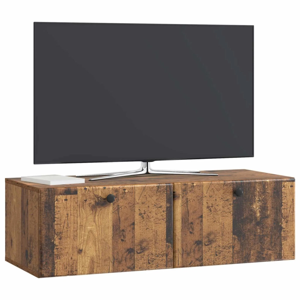 Mobile Porta TV da Muro 98 x 41 x 30 cm Legno antico 899213