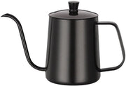 Caffettiera con sifone, sifone lungo e sottile, caffè, bollitore con collo di cigno, teiera in acciaio inossidabile, bottiglia da acqua portatile per forno (20 oz)