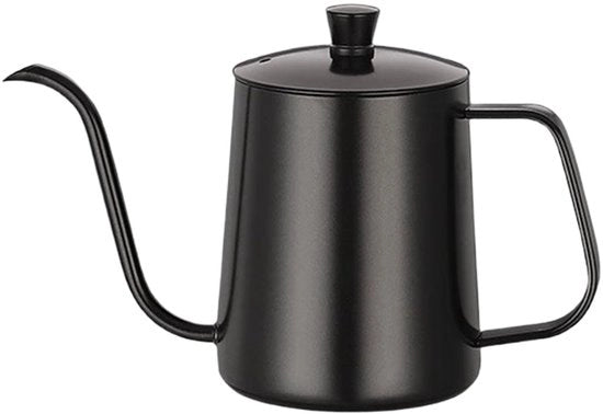 Caffettiera con sifone, sifone lungo e sottile, caffè, bollitore con collo di cigno, teiera in acciaio inossidabile, bottiglia da acqua portatile per forno (20 oz)