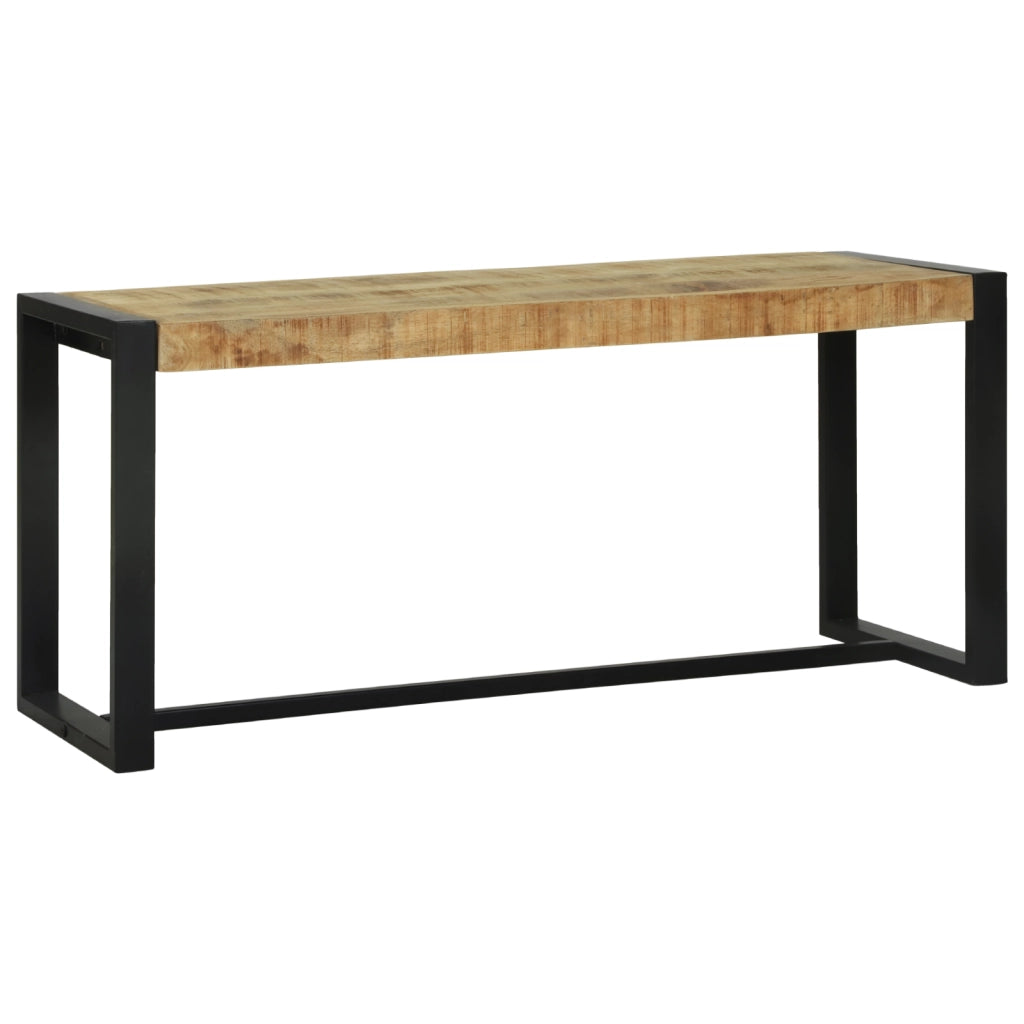 panchina 100x35x45 cm in legno massello di mango