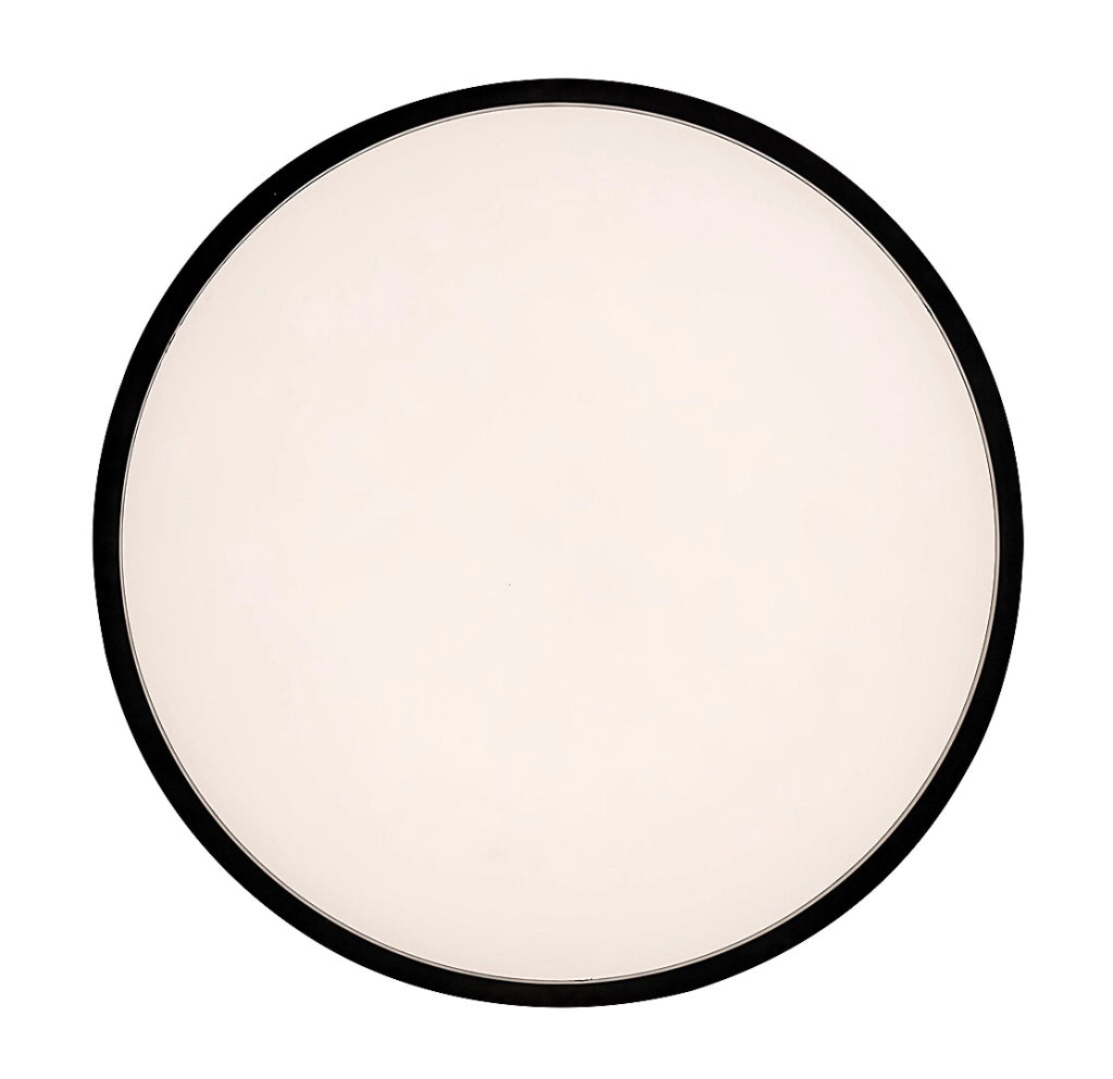 Plafoniera LED Rabalux Larcia 28,5cm 19W nera IP44