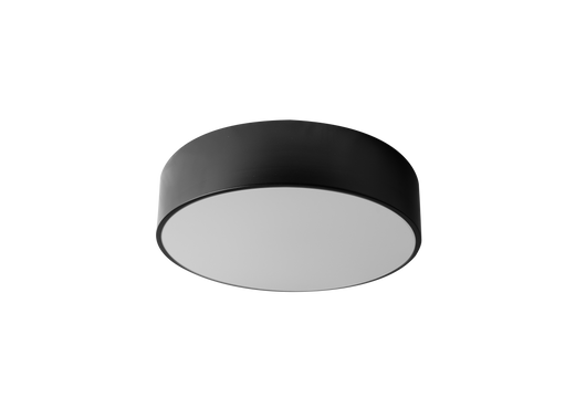 Lampada Plafoniere 30cm Rotonda Nero Da Soffitto APP640-3C