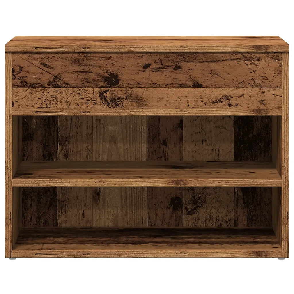 Scarpiera Legno Antico 60x30x45 cm in Legno Multistrato