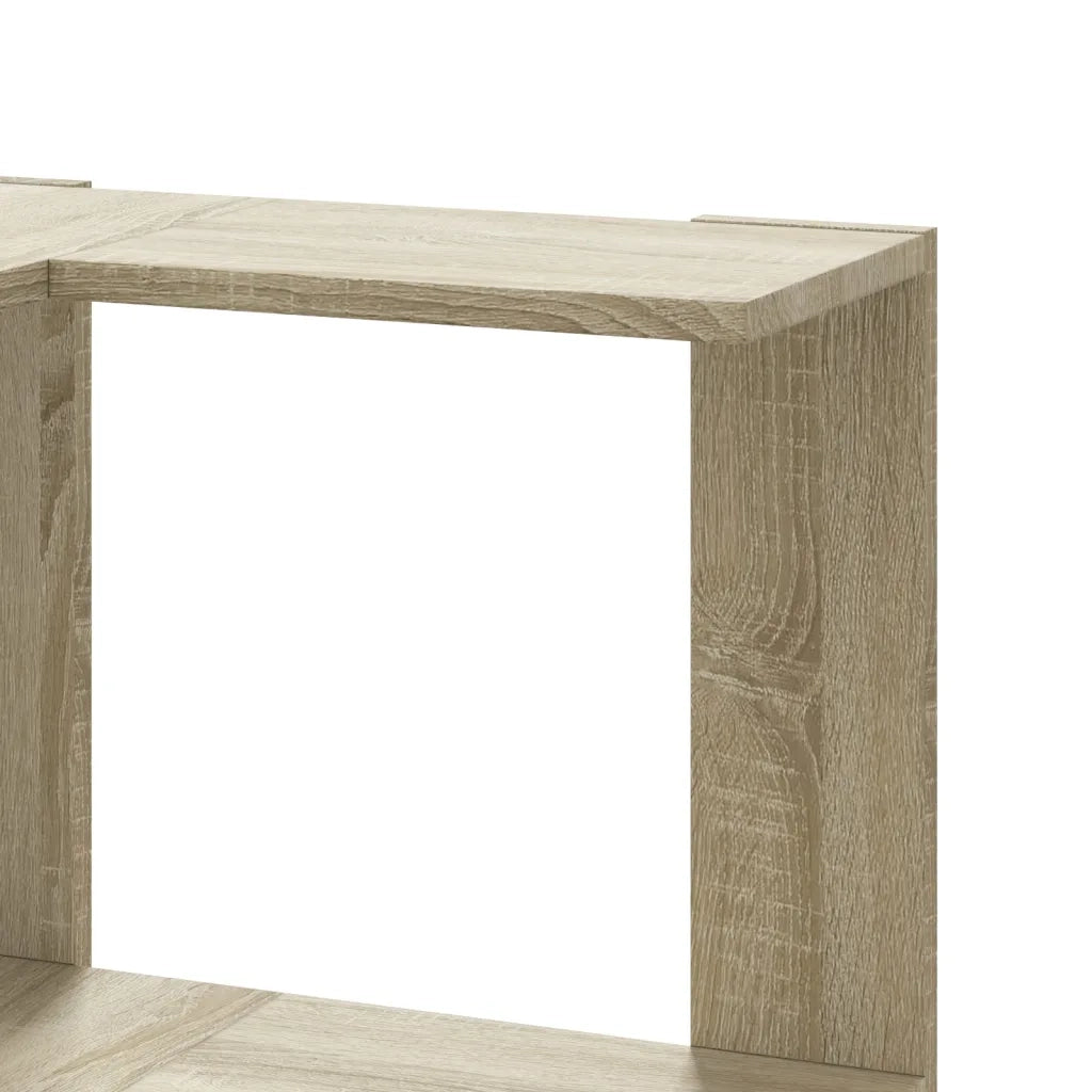 Libreria Angolare 3 Ripiani-Scaffale per Libri-Mobile di Stoccaggio Rovere Sonoma 50x50x102 cm Legno