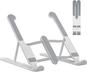 Regolatore di Altezza Portatile per Tablet da 10 a 156 Pollici - Regolabile in Altezza - 8 Livelli - Raffreddamento Ventilato - Supporto per Laptop da Scrivania - Sostiene fino a 8 kg