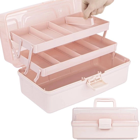 Organizzatore di Cassetta 32 cm - Cassetta di Organizzazione - Cassa di Ordinamento - Cassetta di Riconoscimento - Cassetta Medica - Cassa di Attrezzi - Design a Tre Trappiste - Cassetta di Archiviazione