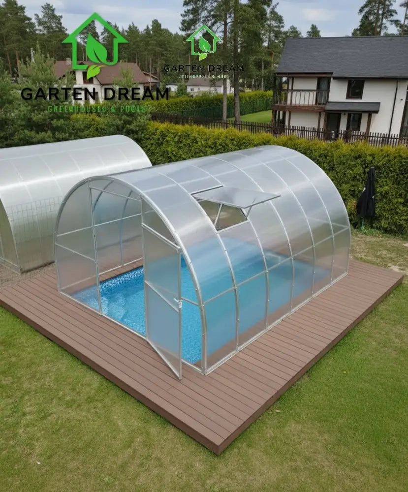 Copertura per Piscina Garten Dream MARINA 3x8 m con Policarbonato 4 mm