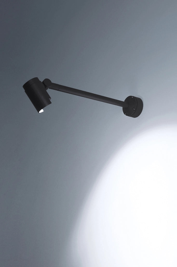 KANA Proiettore LED Orientabile 20W 3000K IP65 Antracite 44° - Illuminazione per Esterni, Parete e Terra, Altezza 21cm - Rossini Group