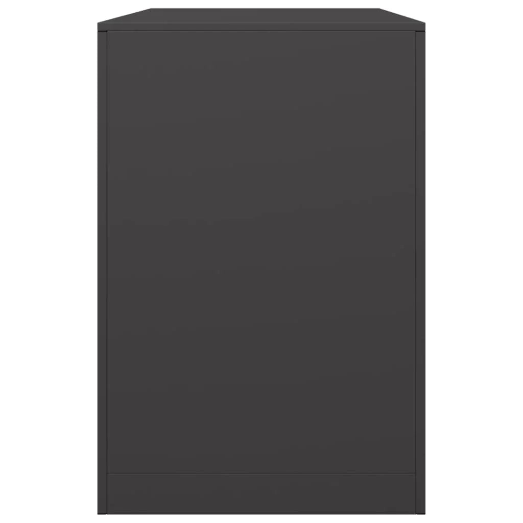 Portalegna 100 x 40 x 60 cm acciaio nero 02_0043693