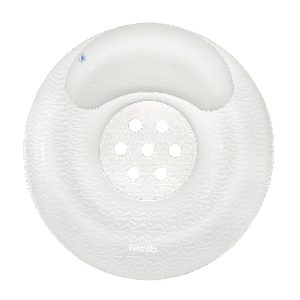 Trade Shop - Salvagente Gonfiabile Con Schienale Moon Dust 107cm Design Scintillante Piscina Mare 43923 -