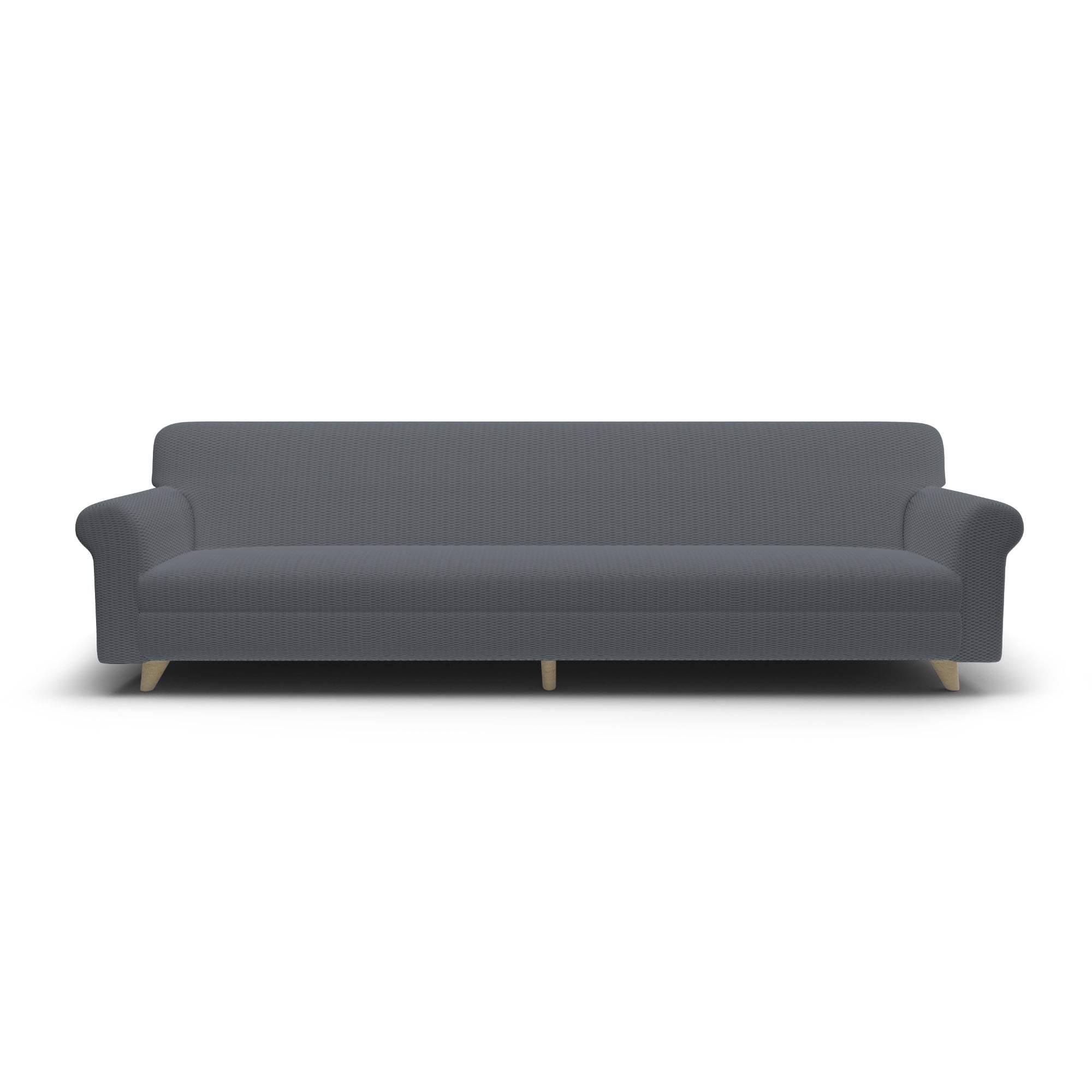 Copridivano Elasticizzato 1 Posto in Poliestere e Cotone Fashionable Grigio Scuro