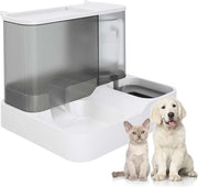 Dispensatore di acqua per animali domestici automatico a gravità per piccoli cani e gatti - Design facile da riempire