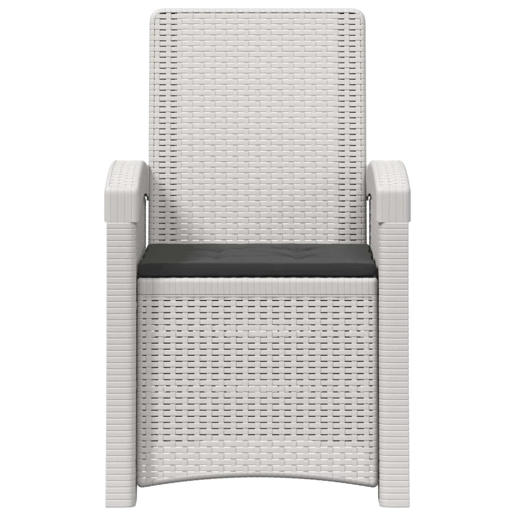 Sedia da giardino reclinabile effetto rattan 2 pcs 8012025