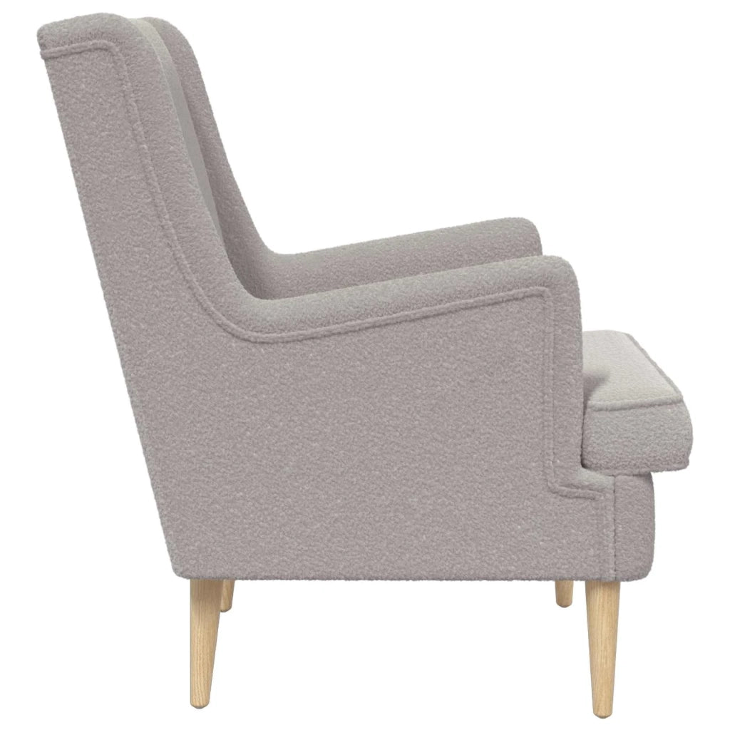 Poltrona | Sedia Relax Grigio Chiaro Boucl¨¦