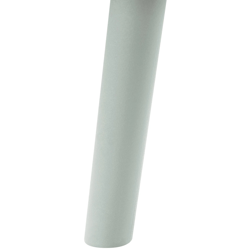 Set di 4 sedie da pranzo in plastica verde menta per interni ed esterni senza braccioli stile classico minimalista