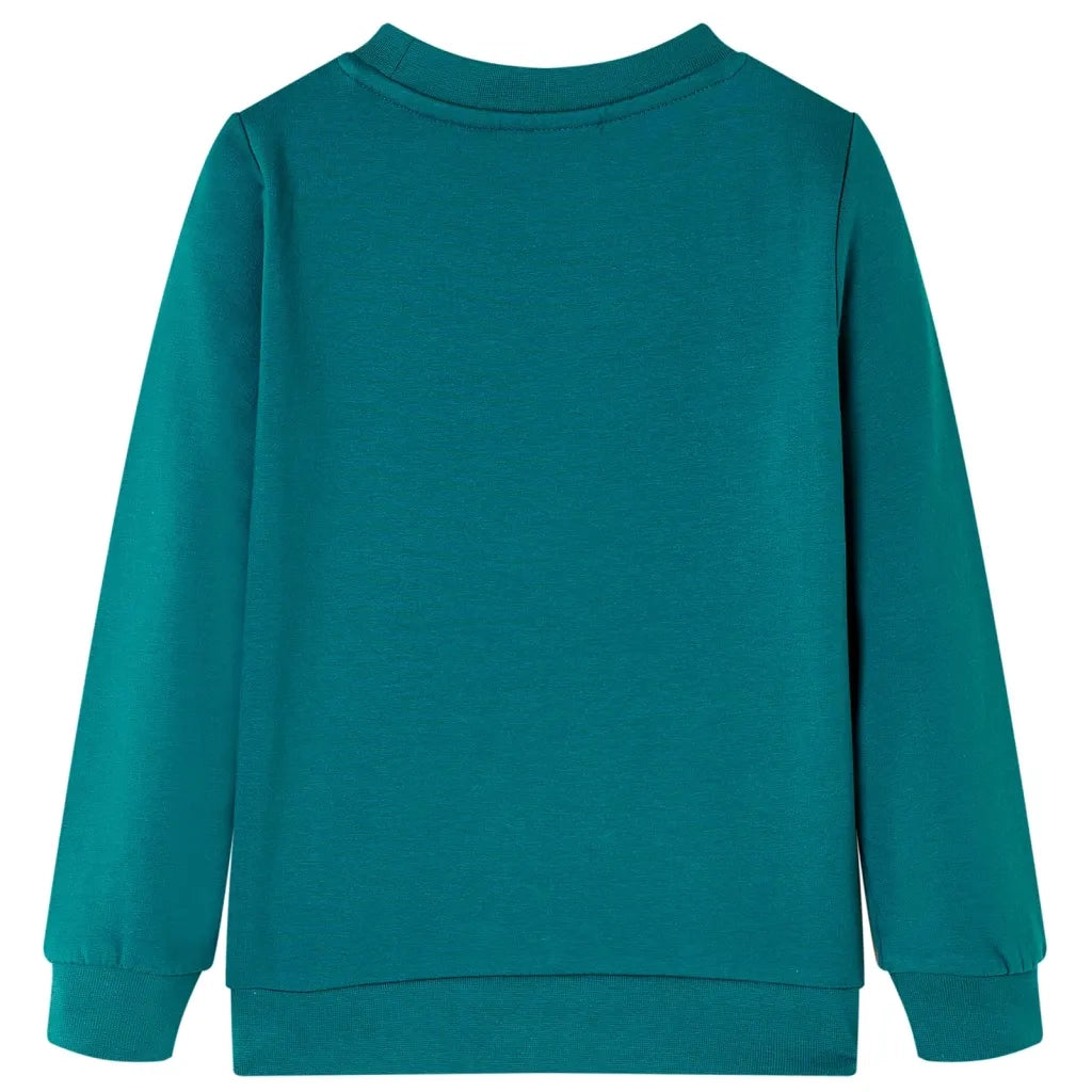 Felpa da Bambina Verde Scuro 140 13748