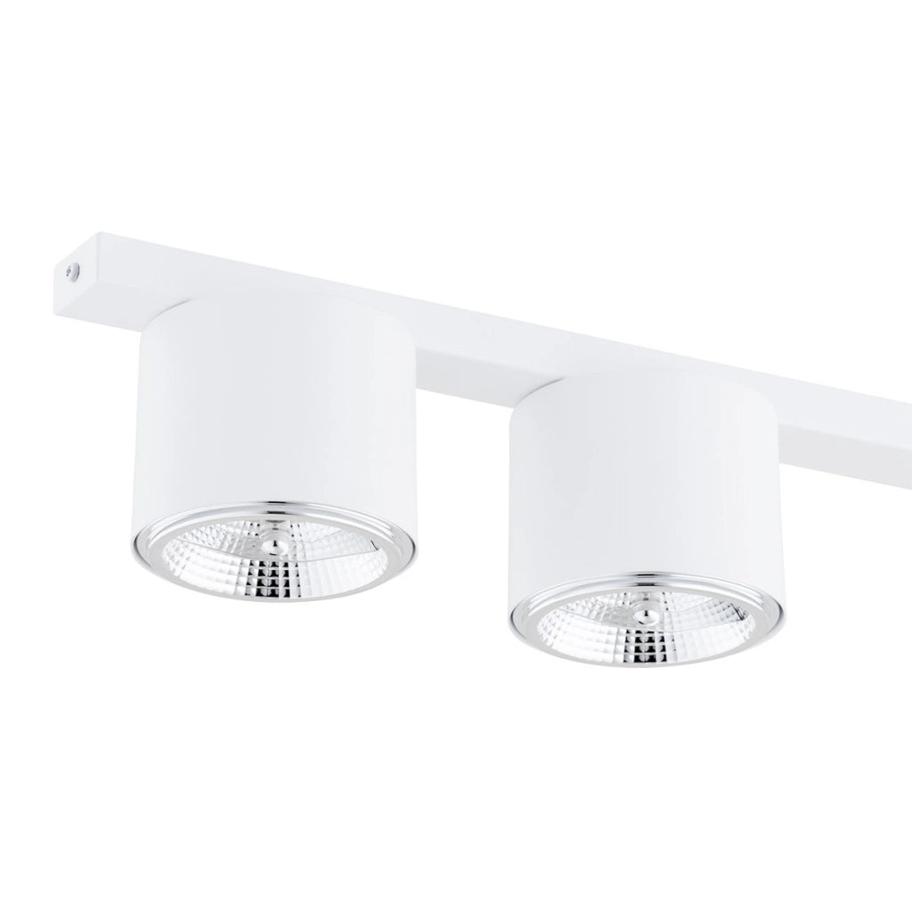 Faretto da soffitto Nano in acciaio bianco opaco