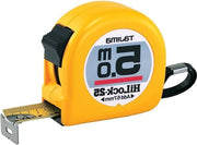 Cinturino di misurazione - lunghezza 5 metri - larghezza 25mm - contenitore in ABS - misuratore in acciaio - freno di ritorno - cinturino per polso