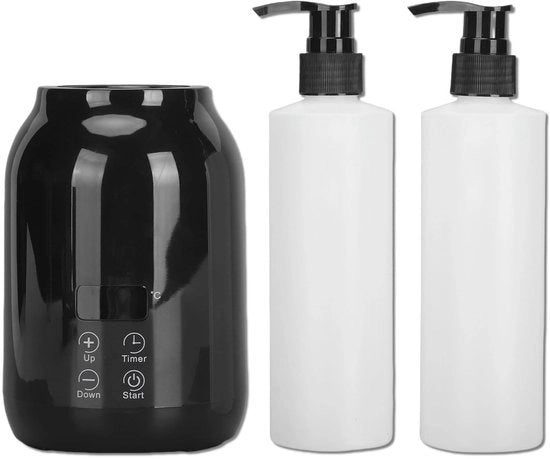 Caldaia Portatile per Olio Essenziale - Schermo a LED - Regolazione di Temperatura fino a 65 °C - Inclusa la Caldaia e 2 Fiaschi di Olio - Realizzata in ABS - Caldaia per Olio Essenziale