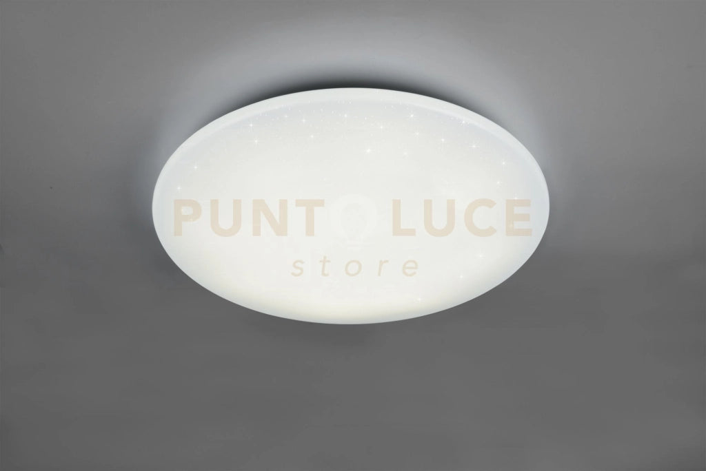 FARA PLAFONIERA LED 27W 3100lm, 3000 - 5500KDIFFUSORE METACRILATO CON EFFETTO CIELO STELLATO CON SMART CONTROL MOLTEPLICI FUNZIONI "WIZ" D. 60CM