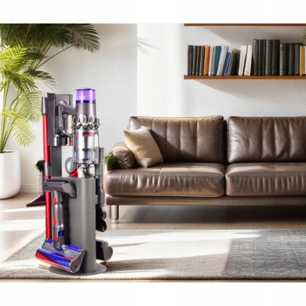 Supporto in Acciaio al Carbonio per Aspirapolvere compatibile con Dyson V6–V15 – Altezza 74 cm, Montaggio Facile