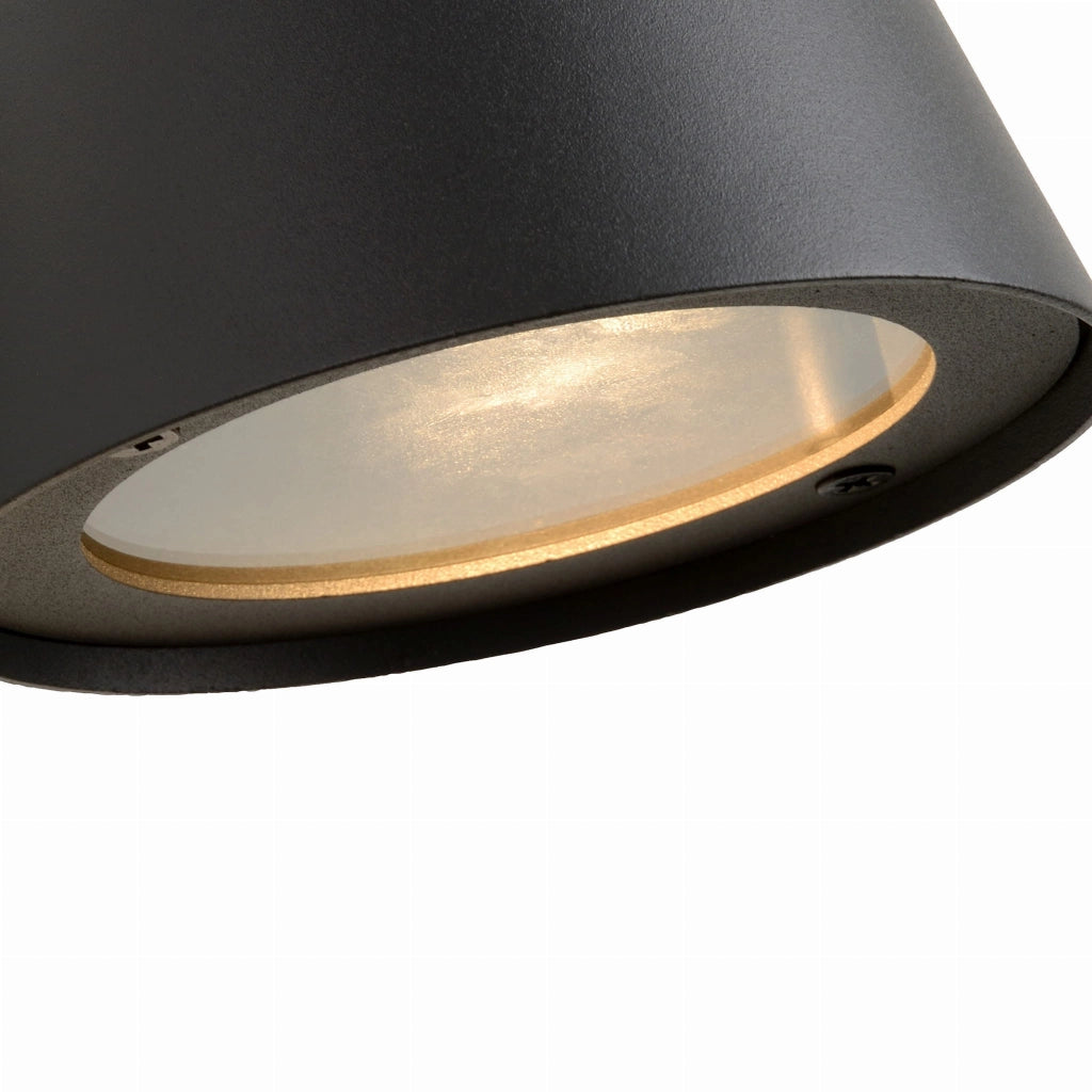 Applique esterna Lucide Dingo GU10 5W 3000K IP44 nera