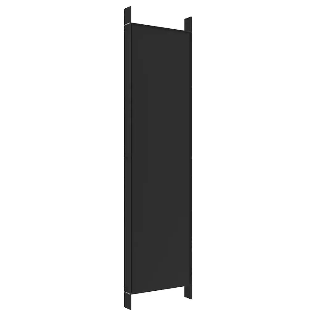 Divisorio a 6 Pannelli Nero 300x200 cm in Tessuto 350193
