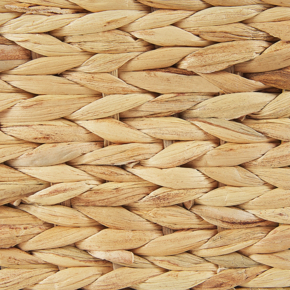 Vaso per piante Beige Giacinto d'acqua Intreccio Rettangolare 80 x 20 cm Sintetico con fori di scolo