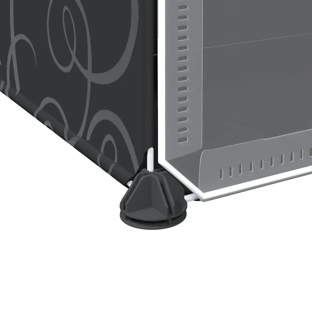 Organizzatore Portaoggetti con 8 Cubi e Ante Trasparenti in PP CFW3159471