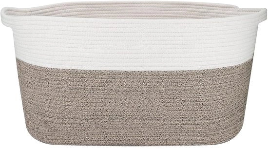 Tessuto in cotone XXL - 65 litri - stile boho - pezzo unico - materiale naturale