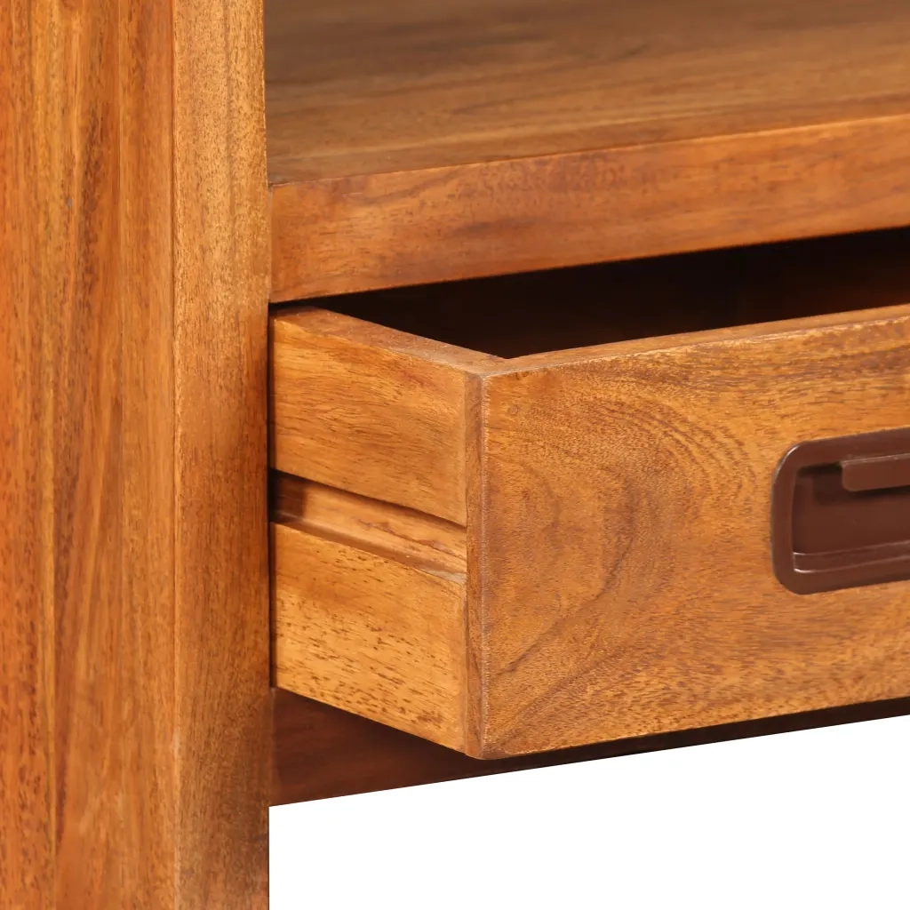 Mobile Porta TV in Legno Massello di Acacia 90x30x55 cm 244681