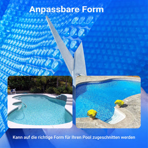 Copertura a bolle d'aria per piscina rettangolare 5x8m blu Protezione isotermica