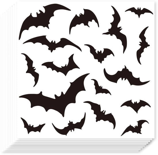 Etichette da autoadesivo 340 pezzi - Stickers autoadesivi - Decorazione Halloween - Stickers silhouette - Accessori per planner - Accessori per scrapbooking