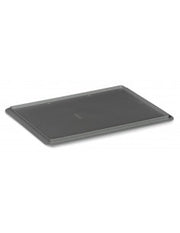 Coperchio per casse Europa 40x30 - senza ganci - colore grigio per uso industriale