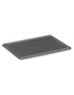 Coperchio per casse Europa 40x30 - senza ganci - colore grigio per uso industriale