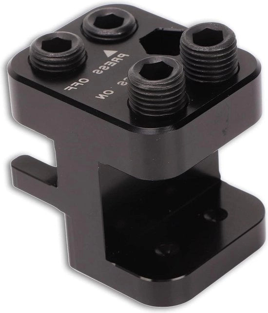 Strumento di pressione per catena Master Link in alluminio billet - nero anodizzato - sostituzione - per catene 520 525 530.
