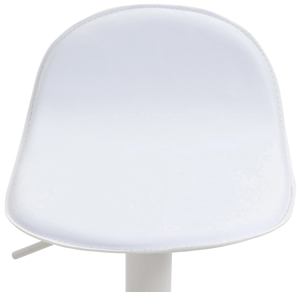 Sgabello Lana V2 in similpelle bianco,bianco