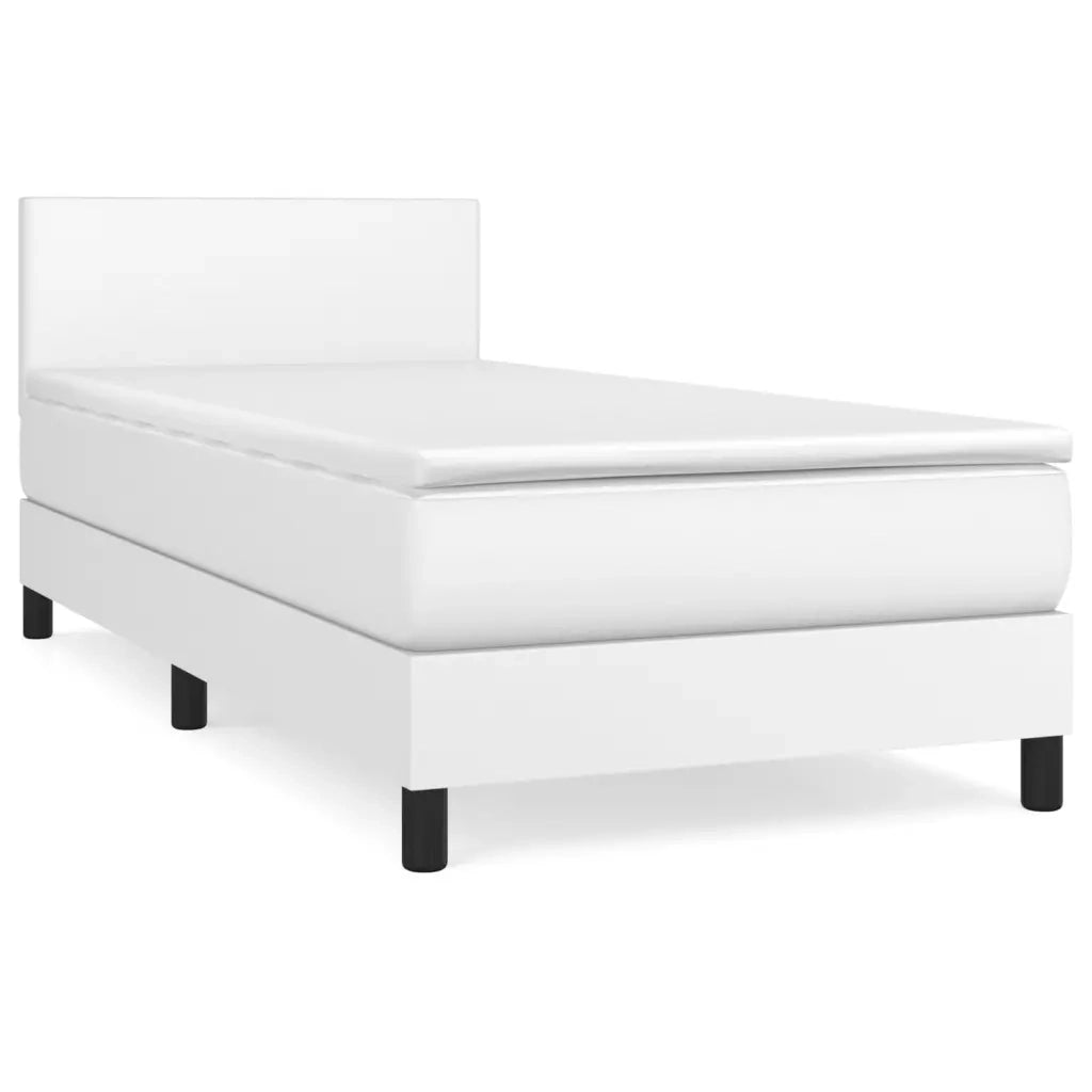 Giroletto a Molle con Materasso Bianco 100x200 cm in Similpellecod mxl 75589