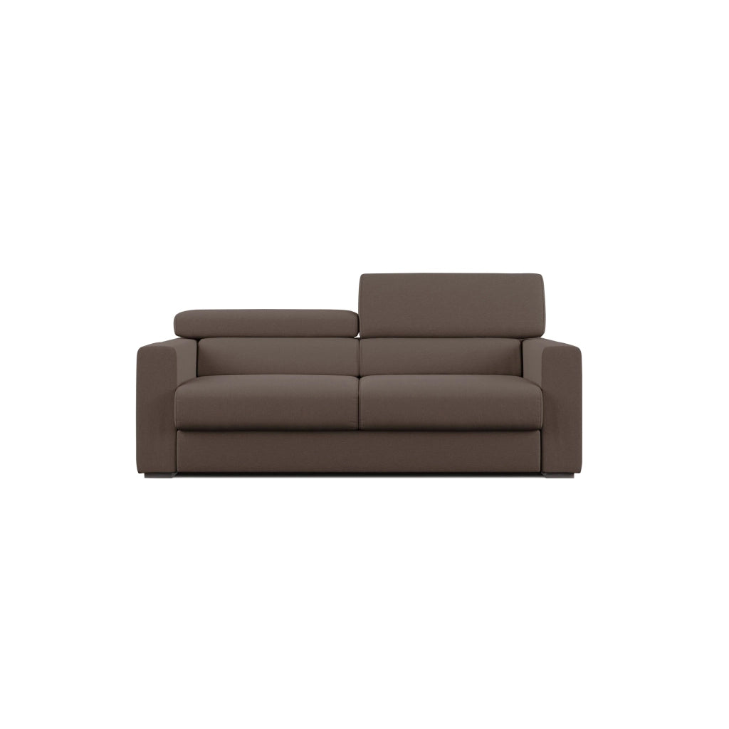 Dylan Divano con pouf estraibile 158 cm marrone