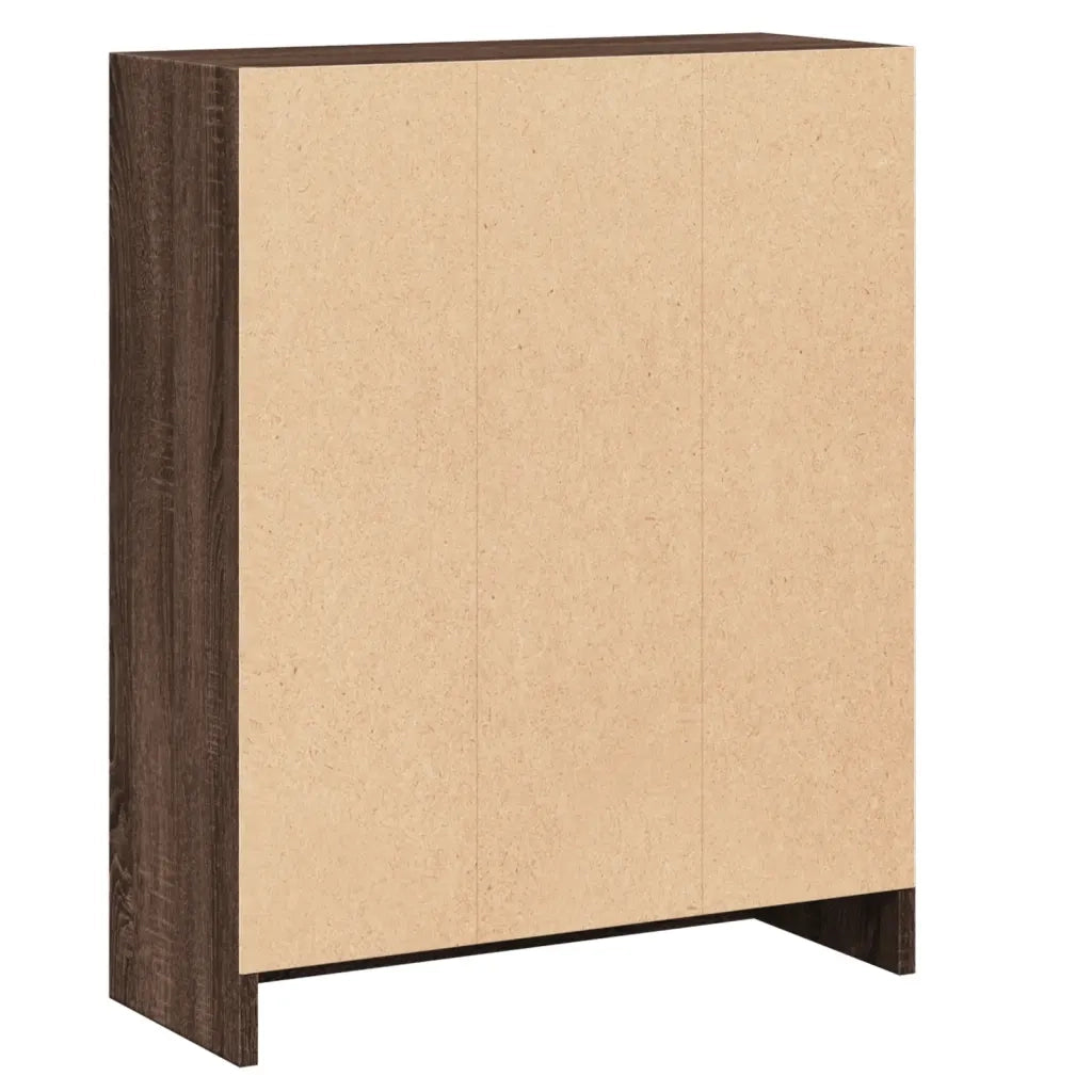 Libreria Rovere Marrone 60x24x76 cm in Legno Multistrato 815086