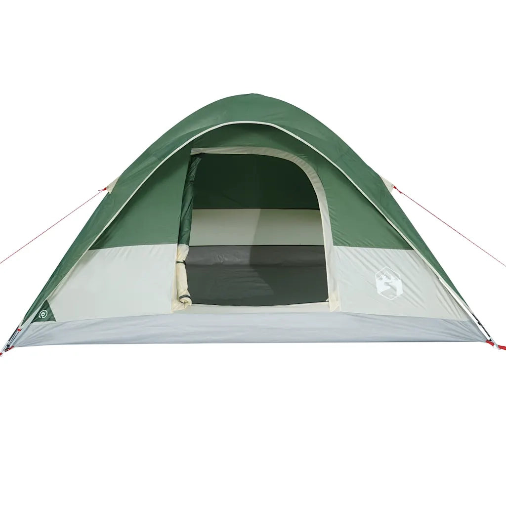 Tenda da Campeggio a Cupola per 6 Persone-Tenda per Escursionismo Verde Impermeabile 665355
