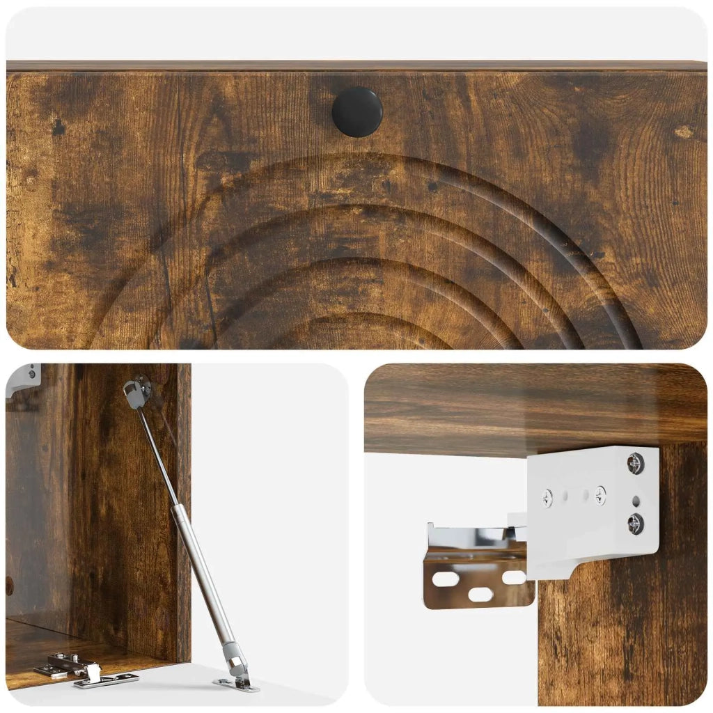 Mobile Porta TV da Muro Rovere Fumo 98 x 31 x 30 cm
