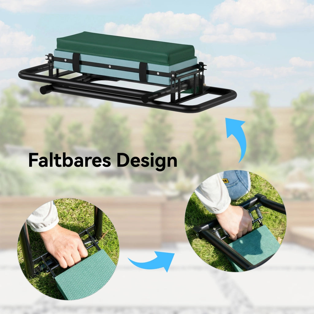 Cuscino e Sgabello da Giardino ¨C zephmum ¨C Grigio, Polipropilene, 150 kg